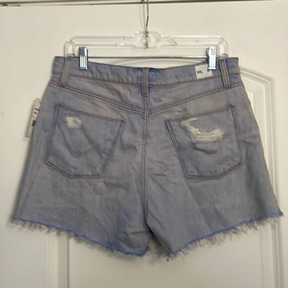 Hudson Womens Blue Trea Sade Cut Distressed Denim Jean Off Shorts Size 31 - Picture 1 of 9